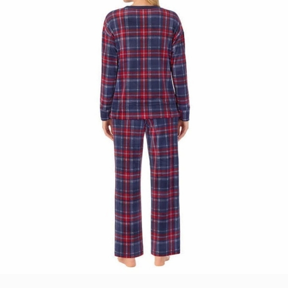 Nautica Women's 2-piece Silky Fleece PJ Set, New - Picture 2 of 3